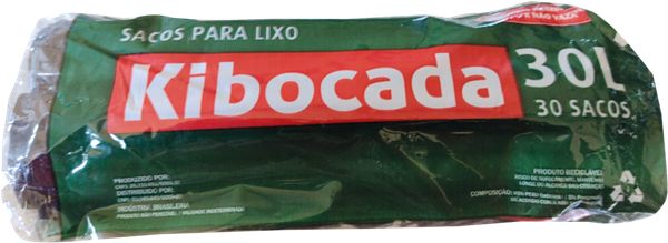 Saco para Lixo Kibocada 30L 30 Unid